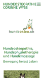 Mobile Screenshot of hundeosteo.ch