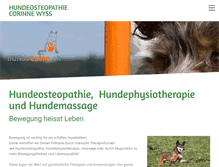 Tablet Screenshot of hundeosteo.ch